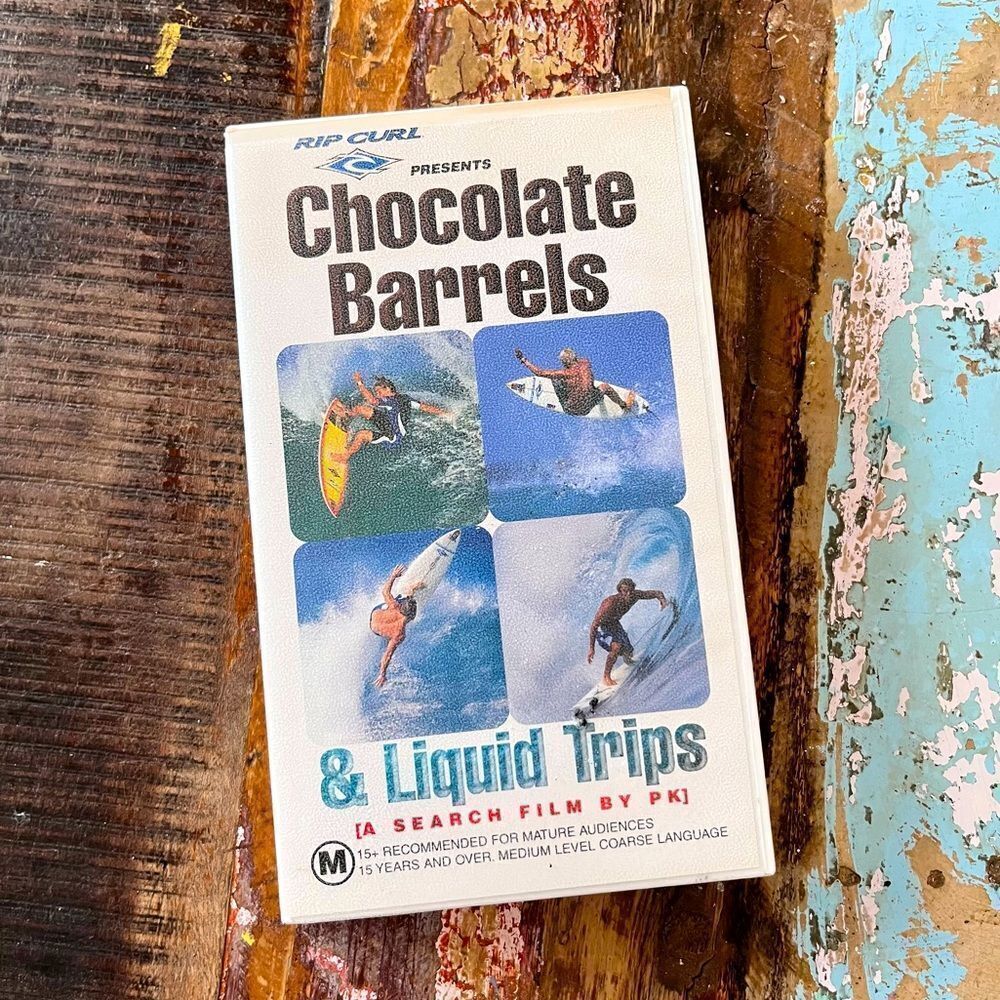 Rip Curl Chocolate Barrels & Liquid Trips Surfing VHS Tape